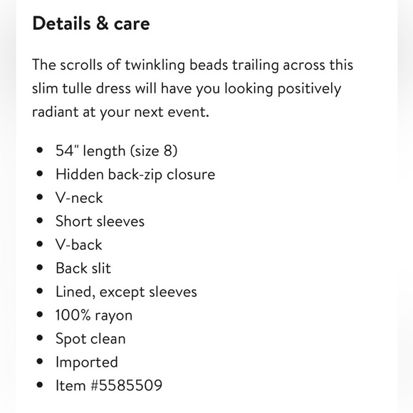 Stunning Beaded Mesh Column Gown by Pisarro Nights-Size 14 - Picture 13 of 16